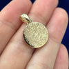 Disk Pendant with a copy of Nose and Hair print