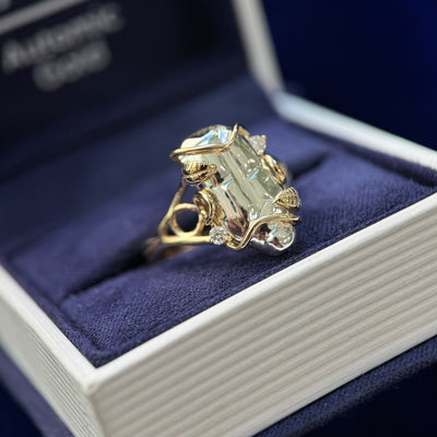 Customers 925 Sterling Silver Baroque Pearl Replaced with 925 Sterling Silver Custom Ring, Size 7.5