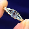 Cabochon Lab Alexandrite Ring