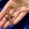 Engraved Cremation-holding Cross Pendant