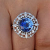 Sapphire and Diamonds Ring