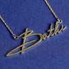 Cursive Nameplate Necklace
