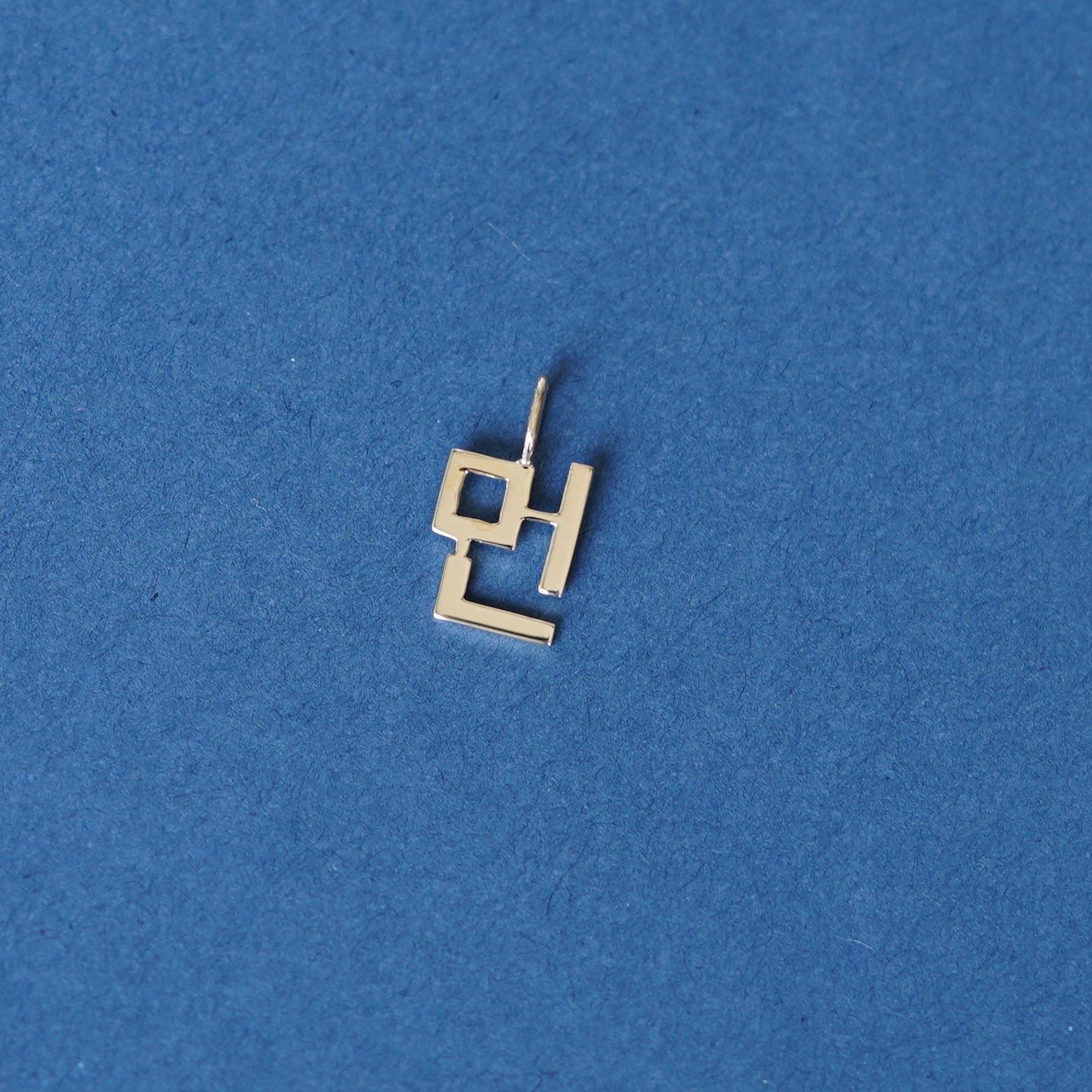 14k Yellow Gold Charms in Korean Letters Hangul Custom Charm