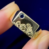 Sapphire Lowrider Signet Ring