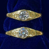 Moissanite Sun Ring Set