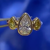 Pear Diamonds Ring