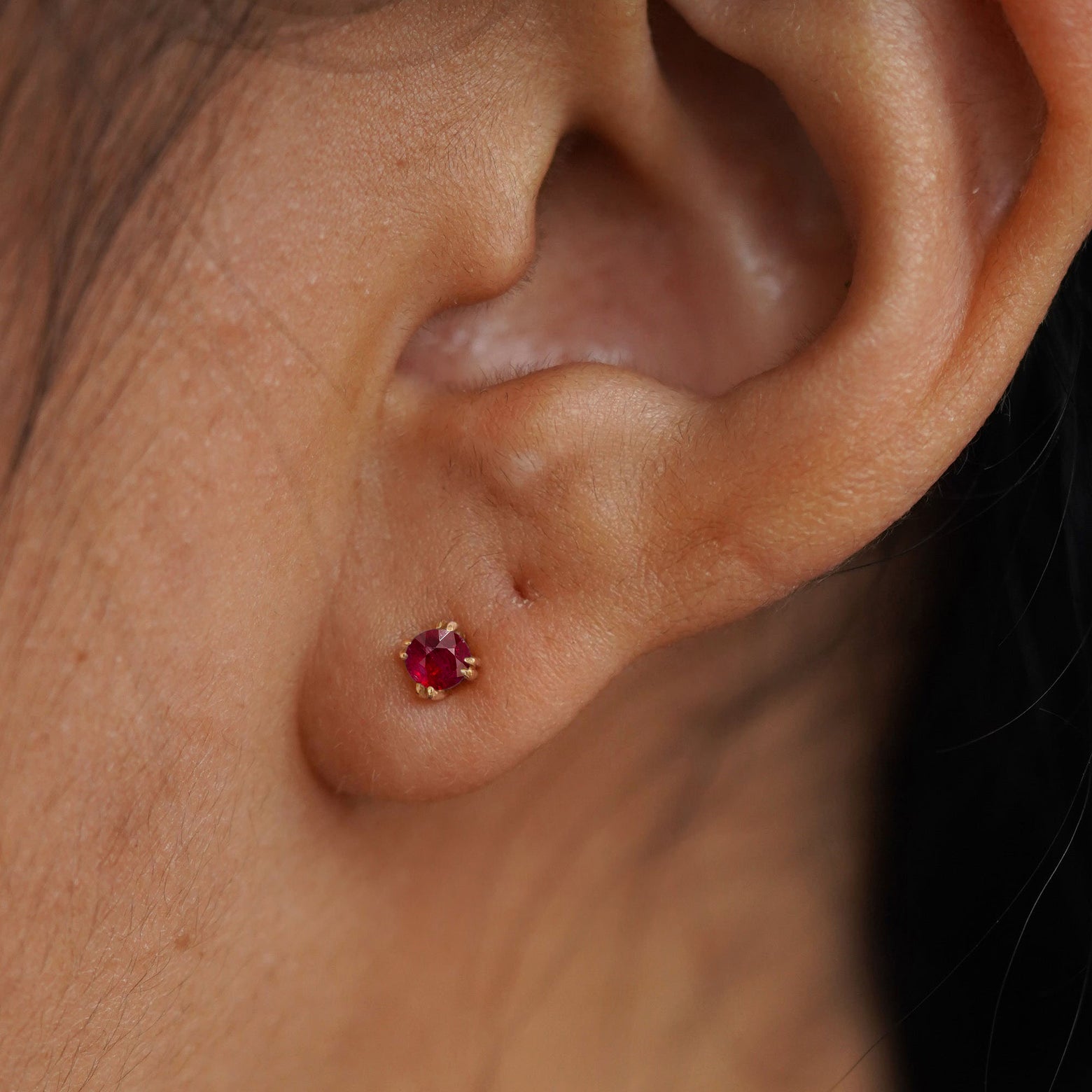 Ruby Earring